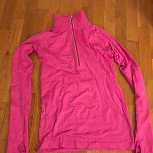 Lululemon quarter zip pink long sleeve